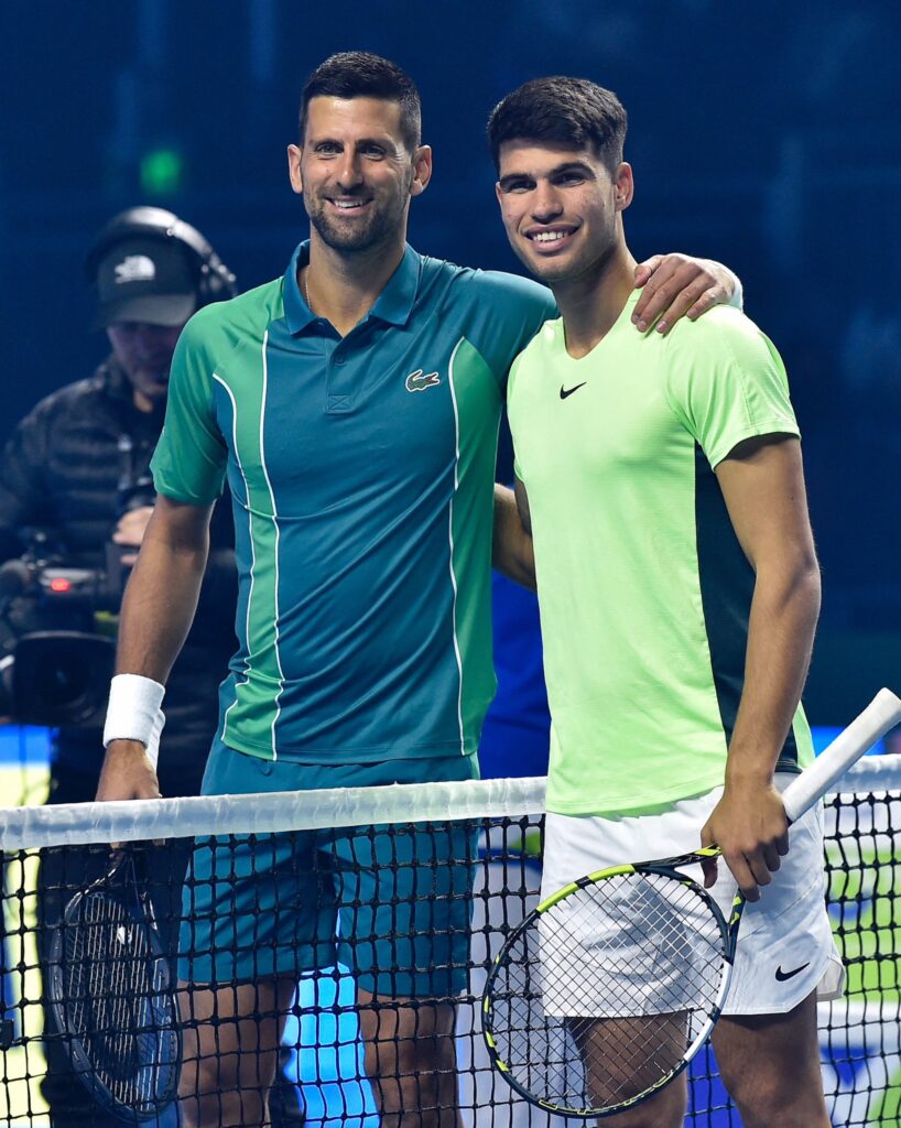 Carlos Alcaraz vs Novak Djokovic - Alcaraz beats Djokovic in Riyadh Tennis Season Cup